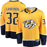 Kevin Lankinen Nashville Predators   Home Breakaway  Jersey - Gold