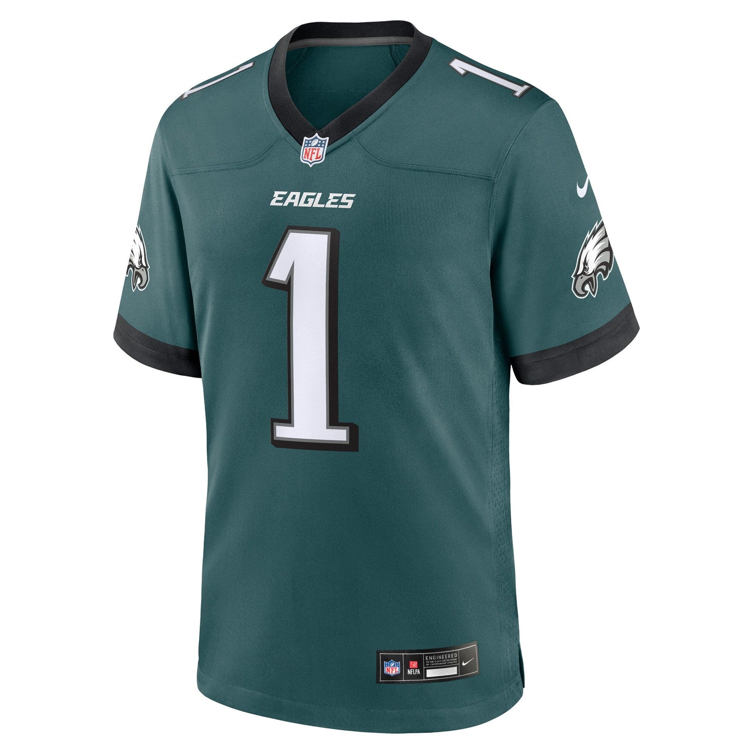 Number 1 Groom Philadelphia Eagles Nike Game Jersey - Midnight Green