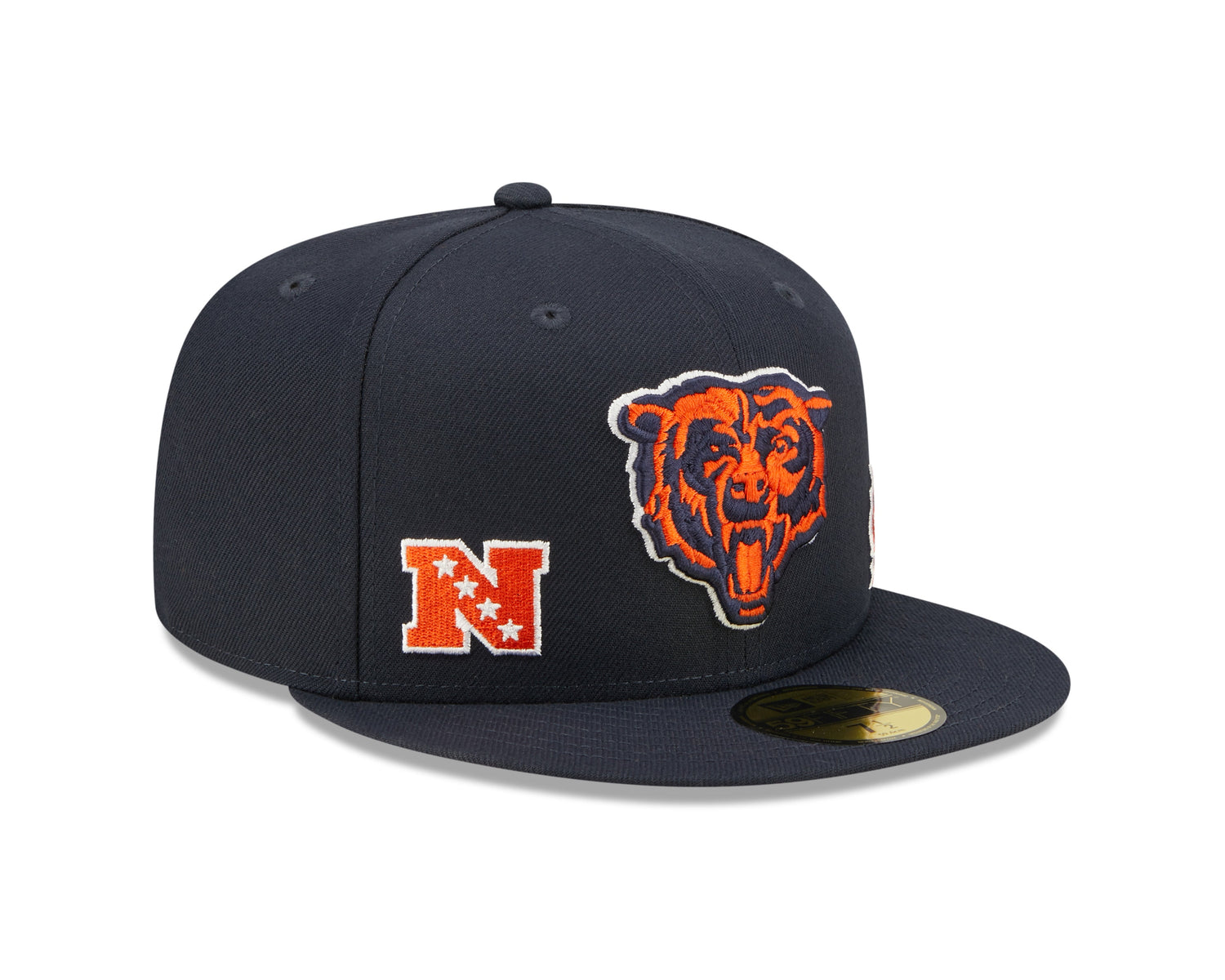 Chicago Bears New Era Navy Identity 59FIFTY Fitted Hat