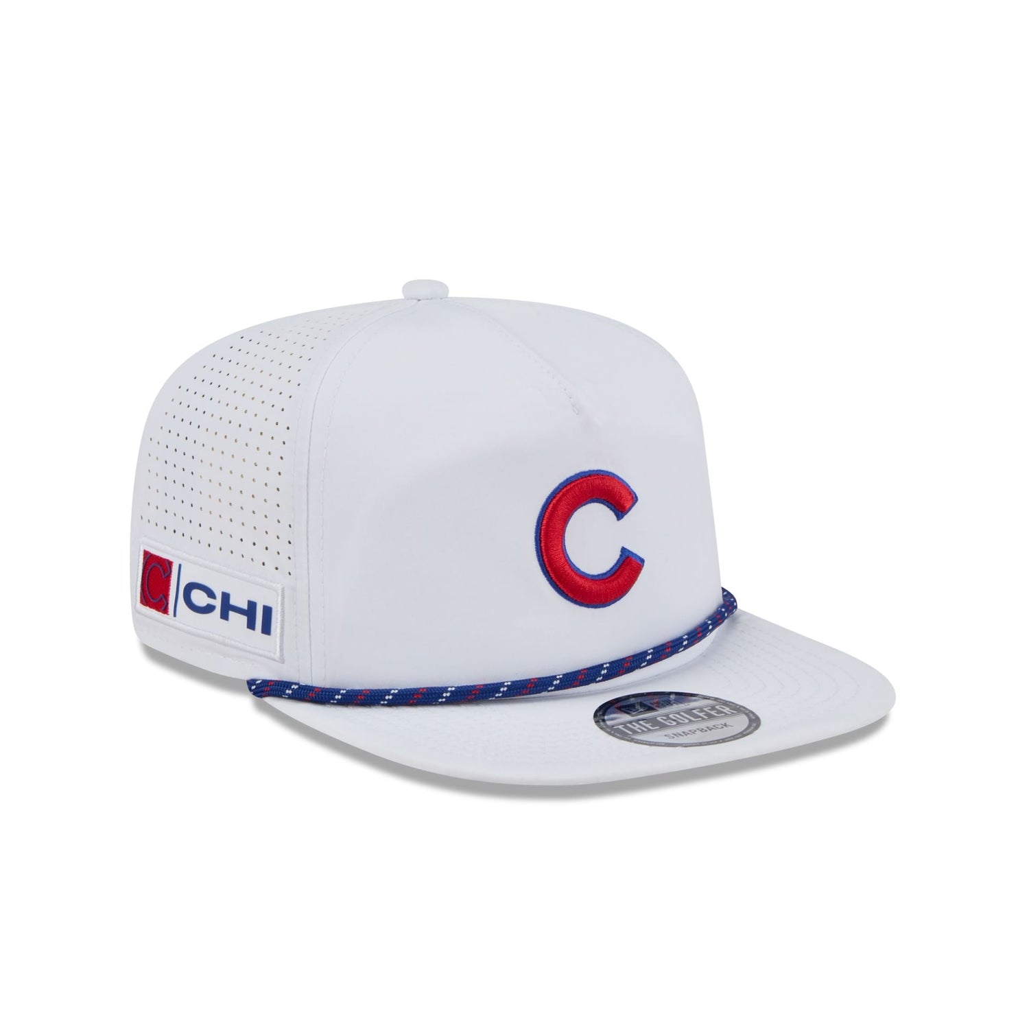 Chicago Cubs Optic White Performance Rope Golfer Hat
