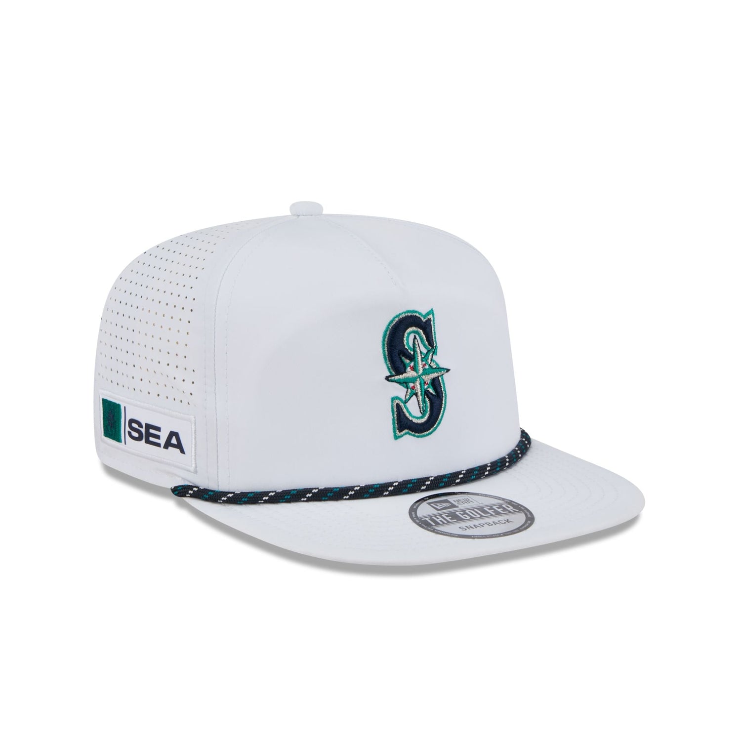 Seattle Mariners Optic White Performance Rope Golfer Hat