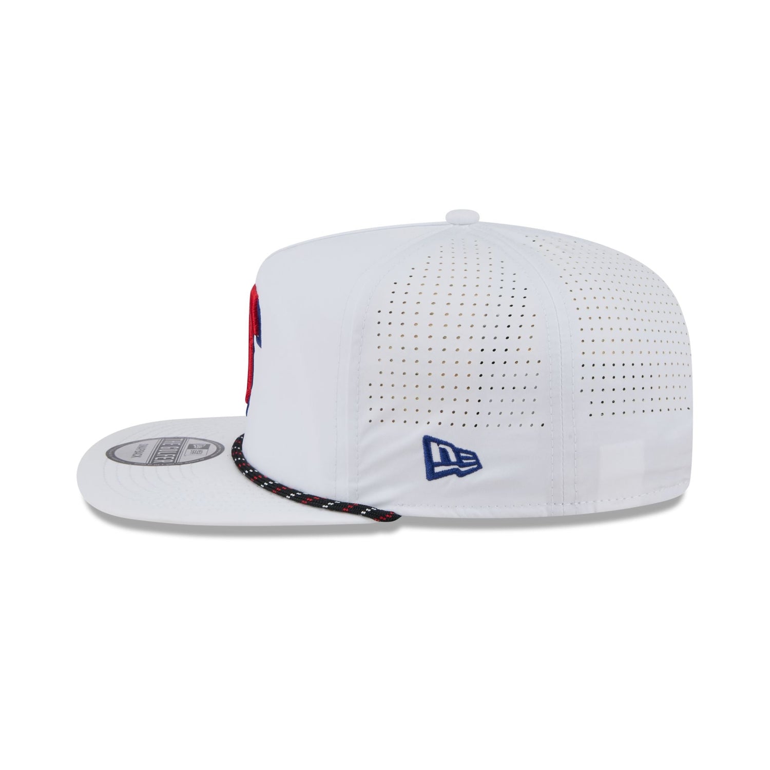 Texas Rangers Optic White Performance Rope Golfer Hat