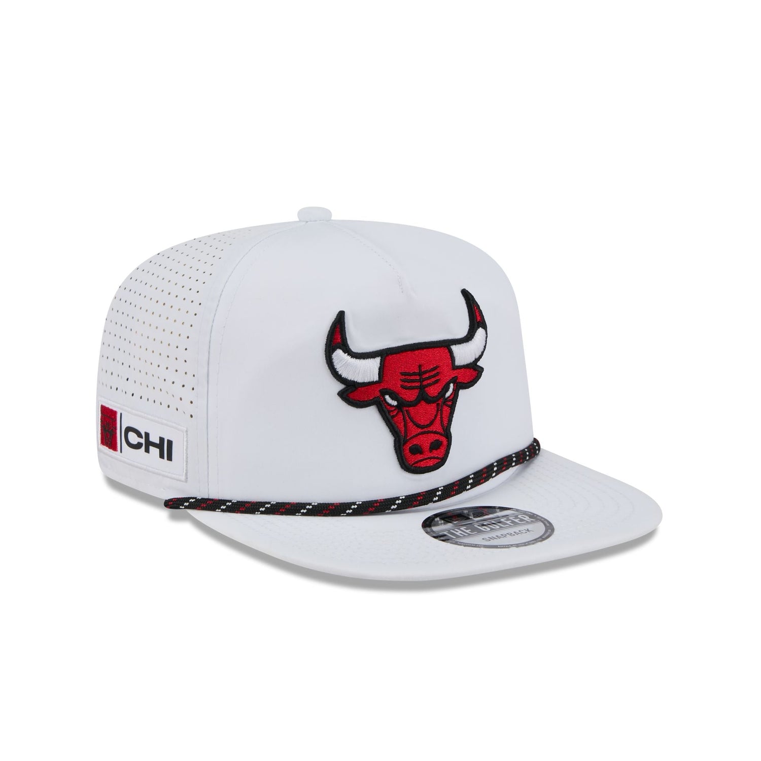 Chicago Bulls Optic White Performance Rope Golfer Hat