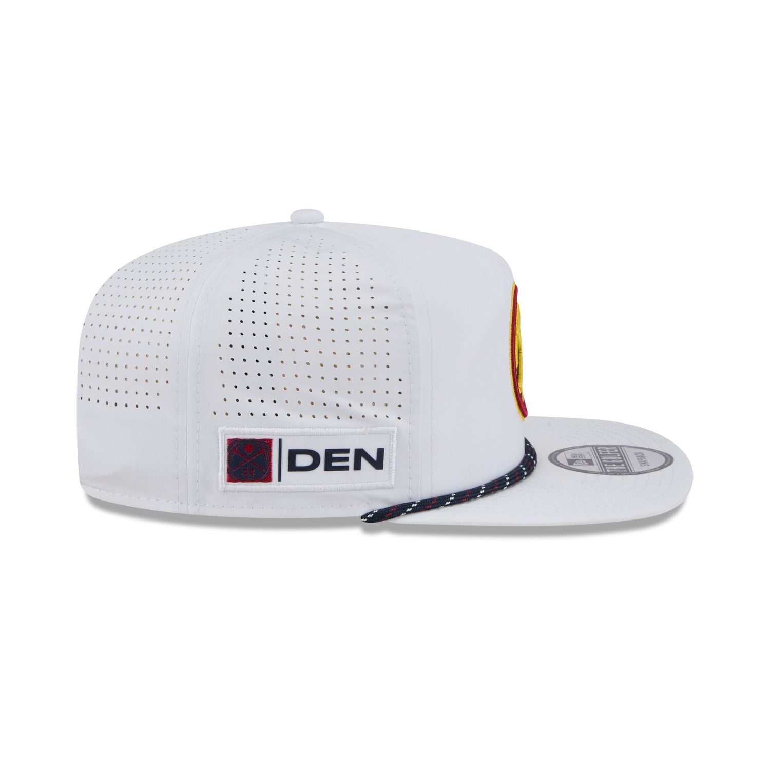 Denver Nuggets Optic White Performance Rope Golfer Hat