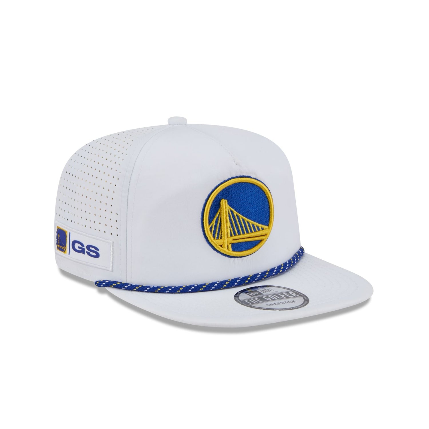 Golden State Warriors Optic White Performance Rope Golfer Hat