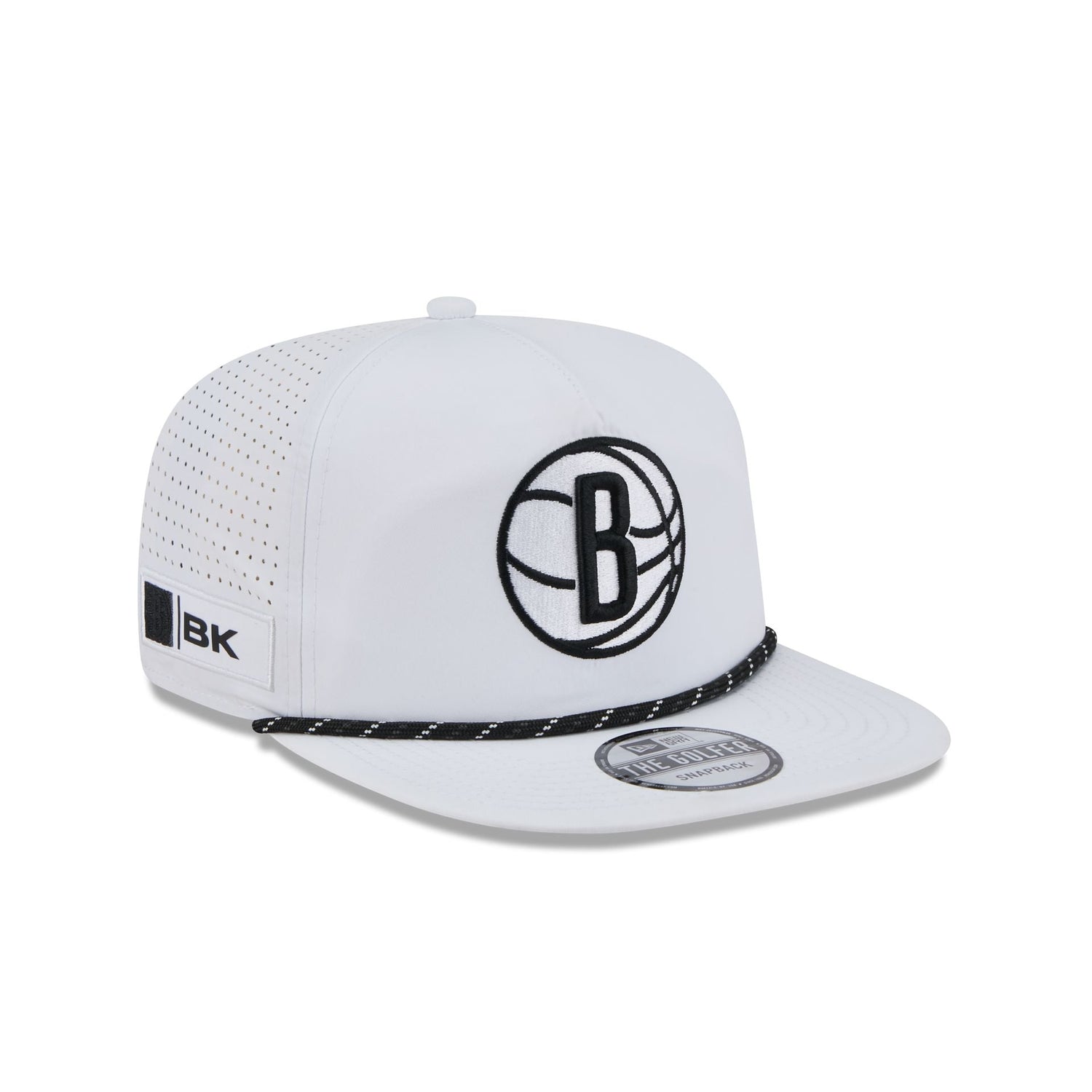 Brooklyn Nets Optic White Performance Rope Golfer Hat