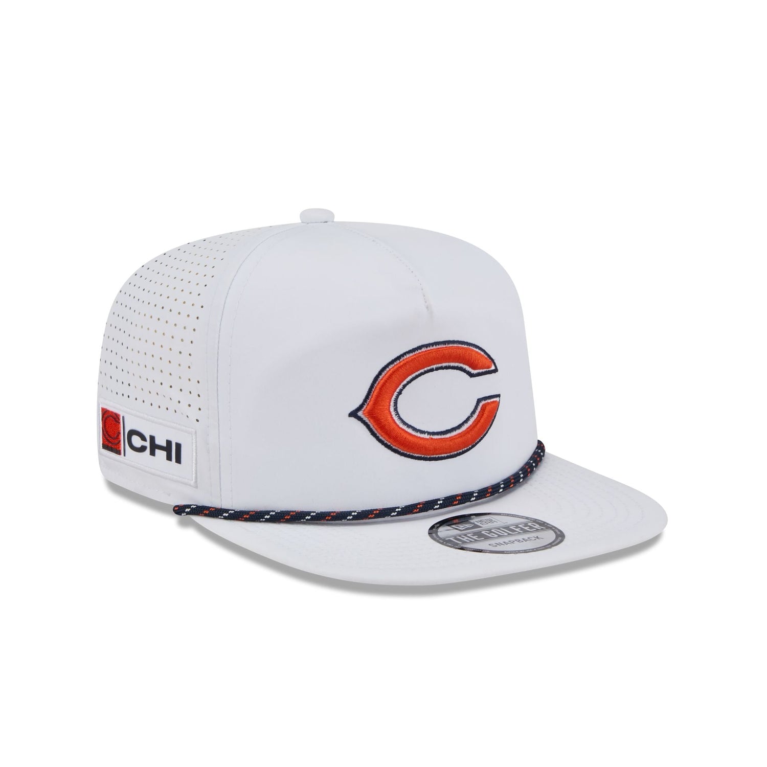 Chicago Bears Optic White Performance Rope Golfer Hat