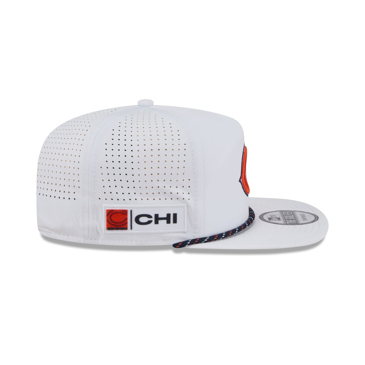 Chicago Bears Optic White Performance Rope Golfer Hat