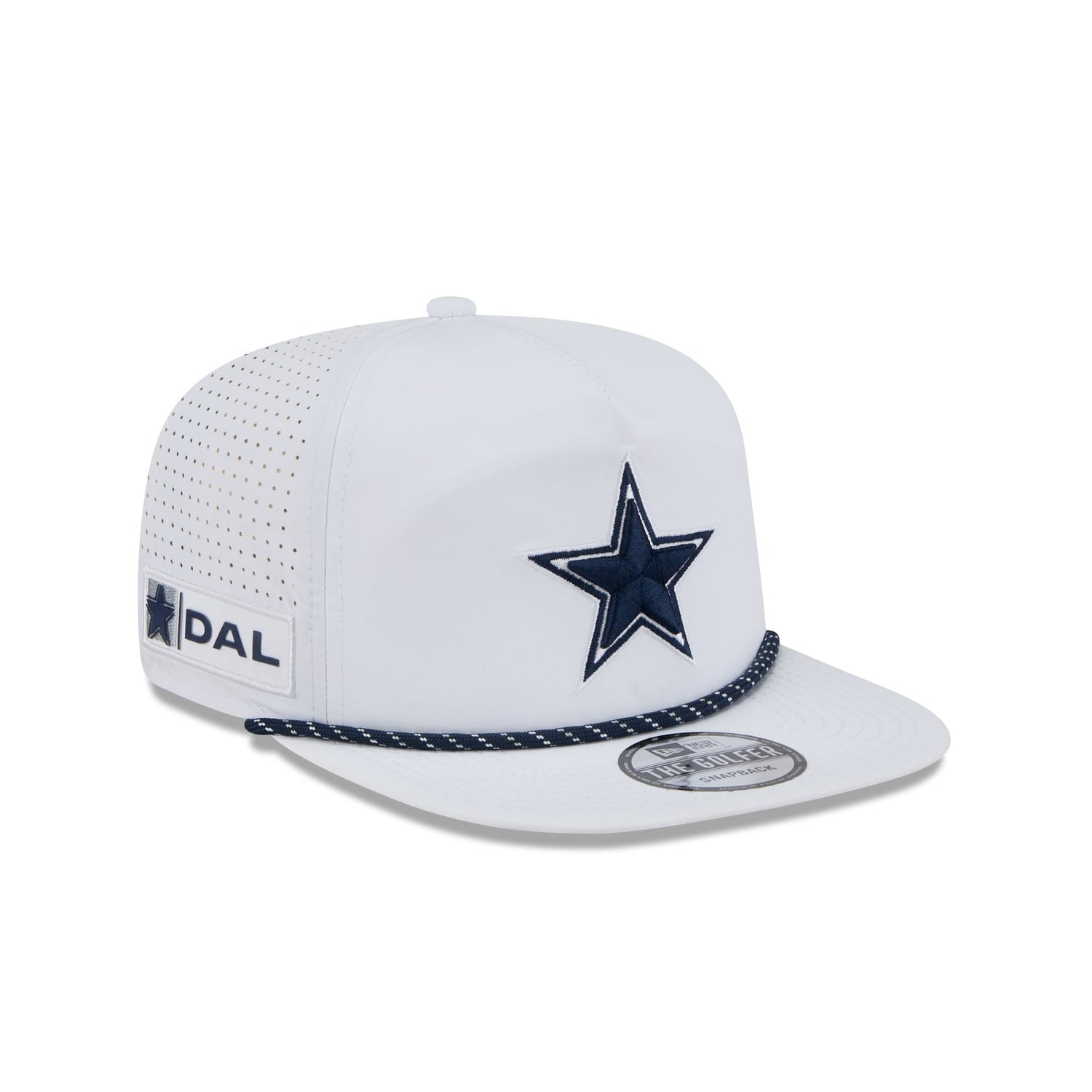 Dallas Cowboys Optic White Performance Rope Golfer Hat