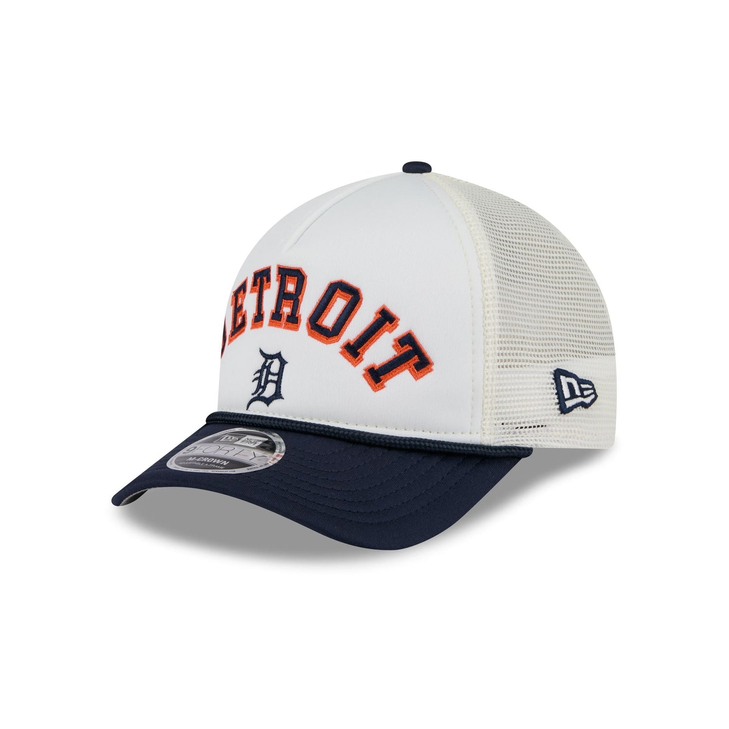 Detroit Tigers Chrome Arch 9FORTY M-Crown A-Frame Trucker Hat