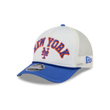 New York Mets Chrome Arch 9FORTY M-Crown A-Frame Trucker Hat