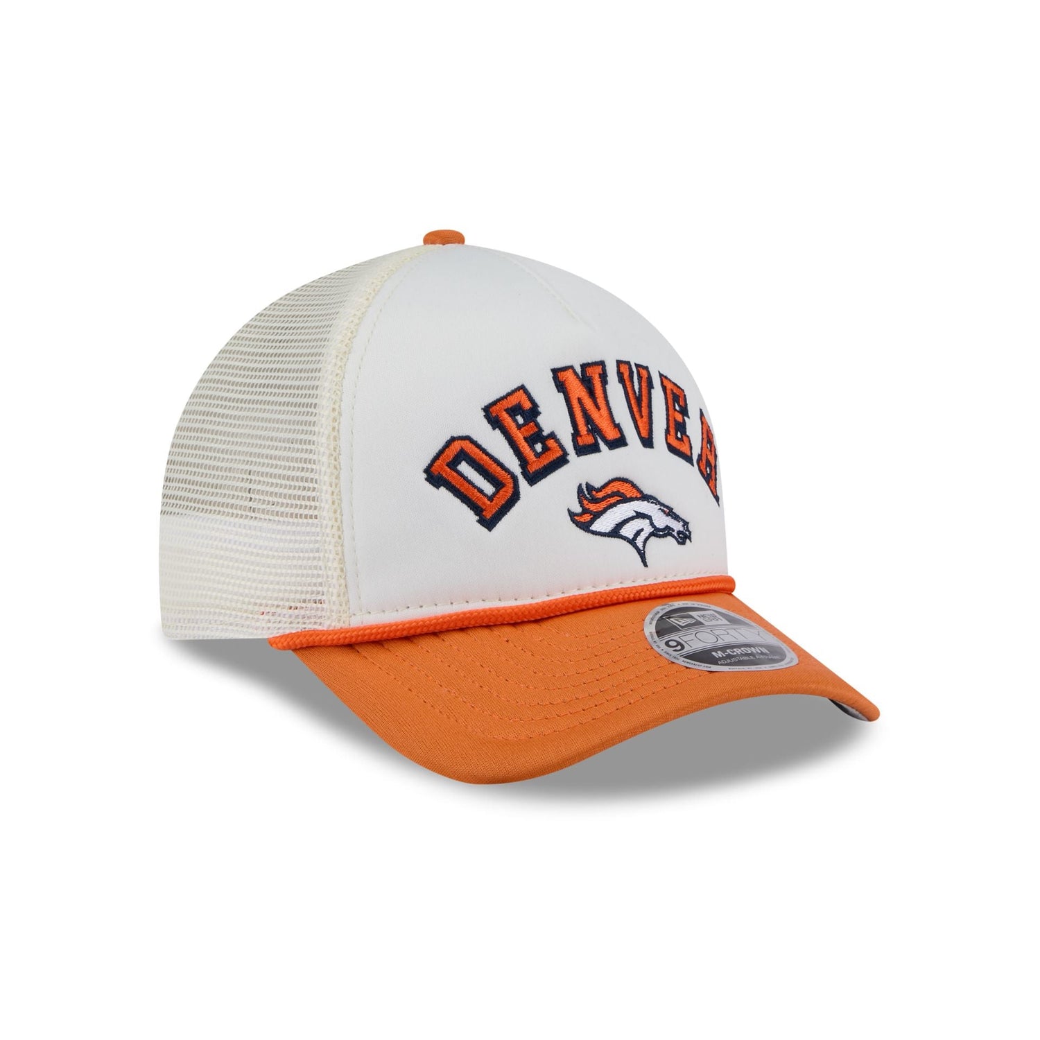 Denver Broncos Chrome Arch 9FORTY M-Crown A-Frame Trucker Hat