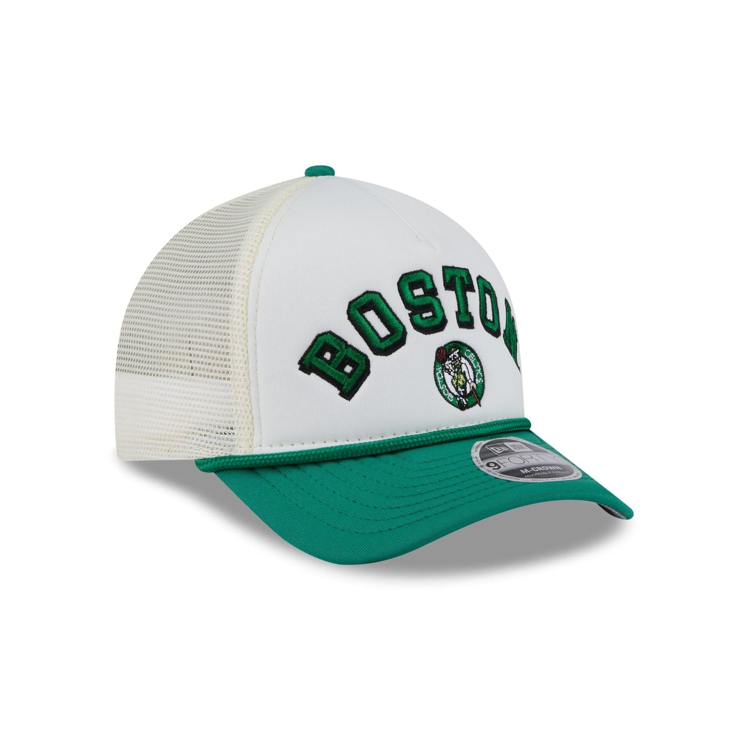 Boston Celtics Chrome Arch 9FORTY M-Crown A-Frame Trucker Hat