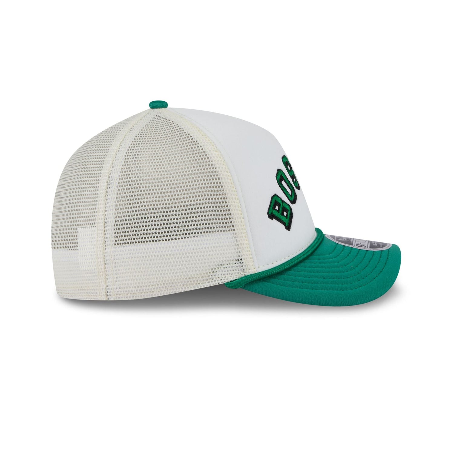 Boston Celtics Chrome Arch 9FORTY M-Crown A-Frame Trucker Hat