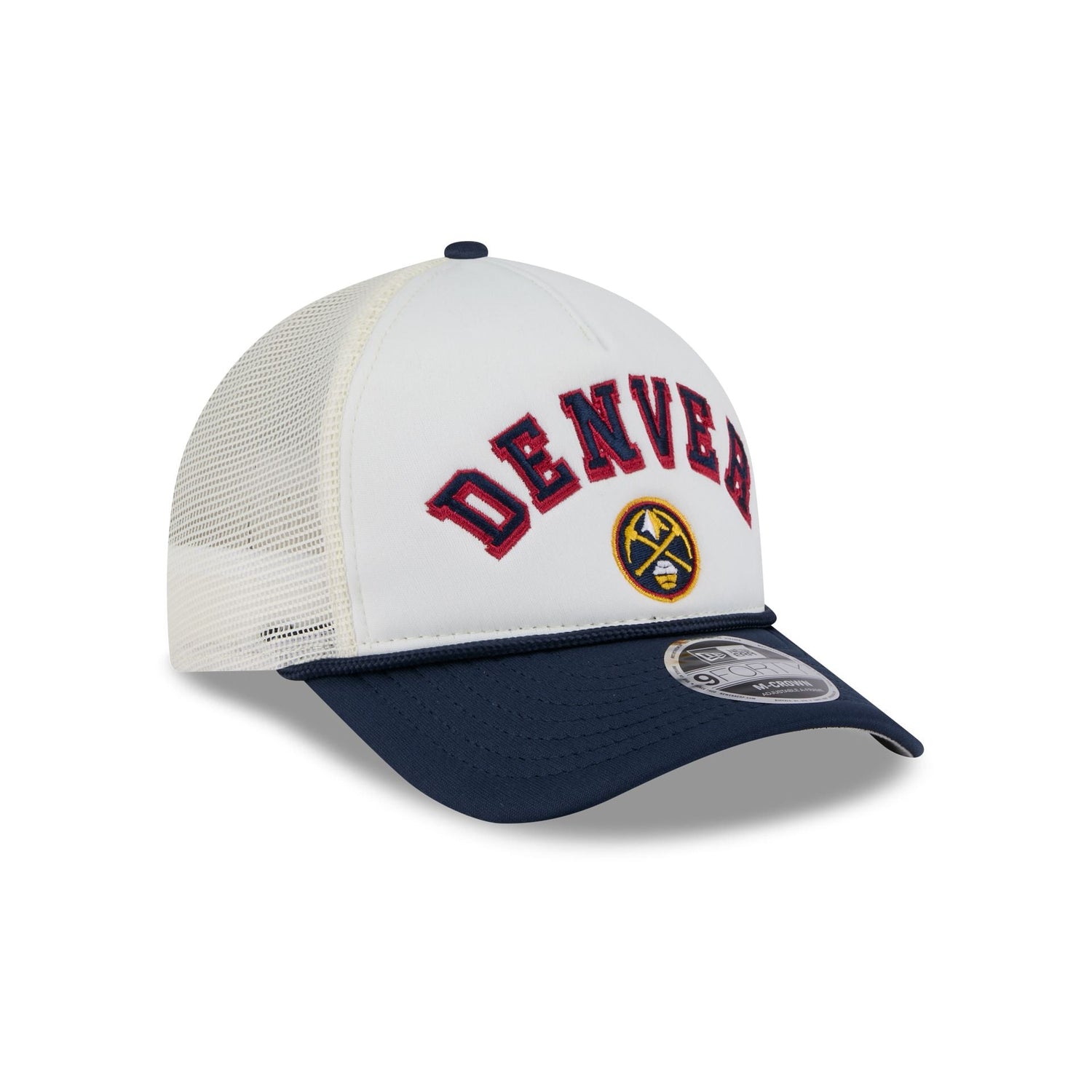 Denver Nuggets Chrome Arch 9FORTY M-Crown A-Frame Trucker Hat