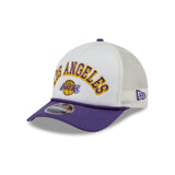 Los Angeles Lakers Chrome Arch 9FORTY M-Crown A-Frame Trucker Hat