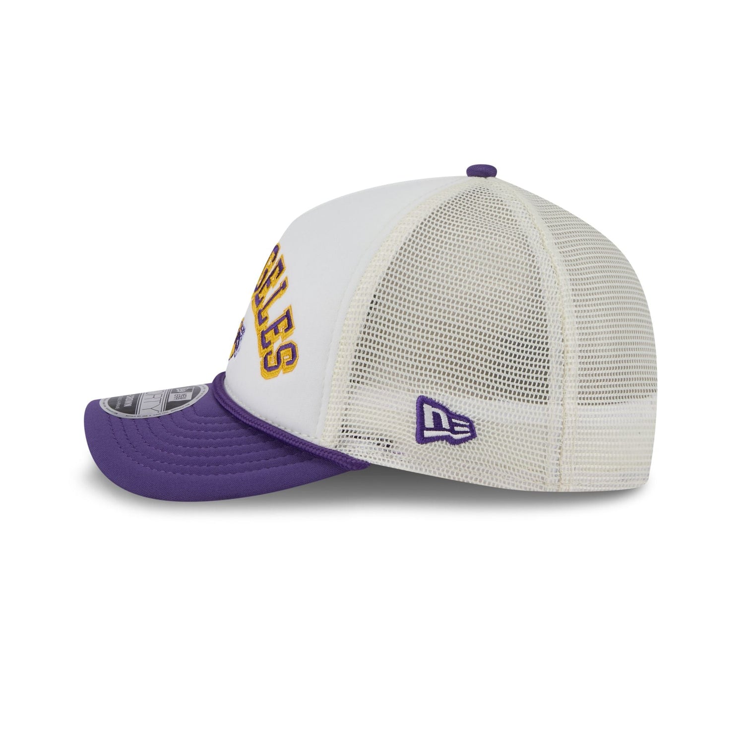Los Angeles Lakers Chrome Arch 9FORTY M-Crown A-Frame Trucker Hat