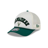 Milwaukee Bucks Chrome Arch 9FORTY M-Crown A-Frame Trucker Hat