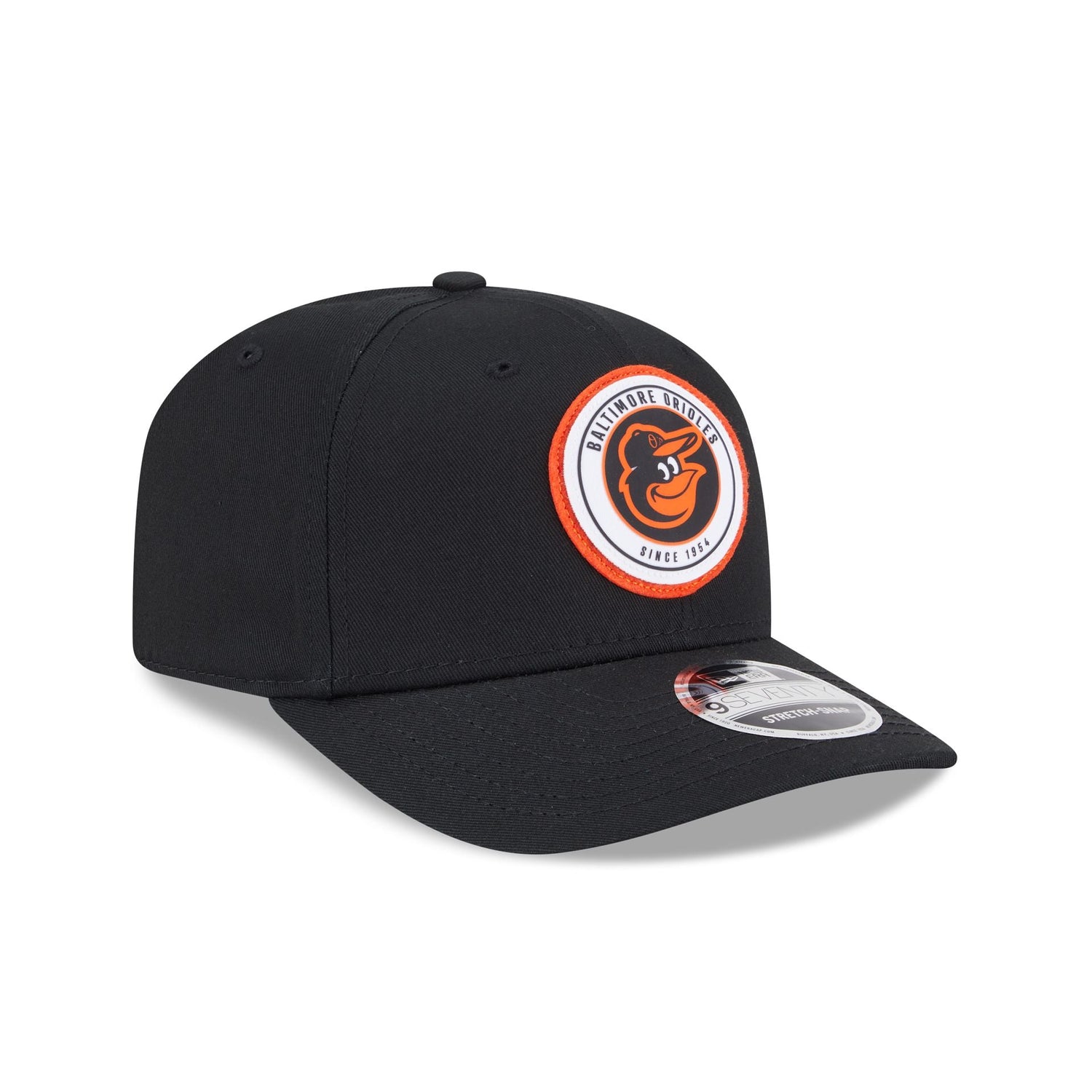Baltimore Orioles Circle Patch 9SEVENTY Stretch-Snap Hat