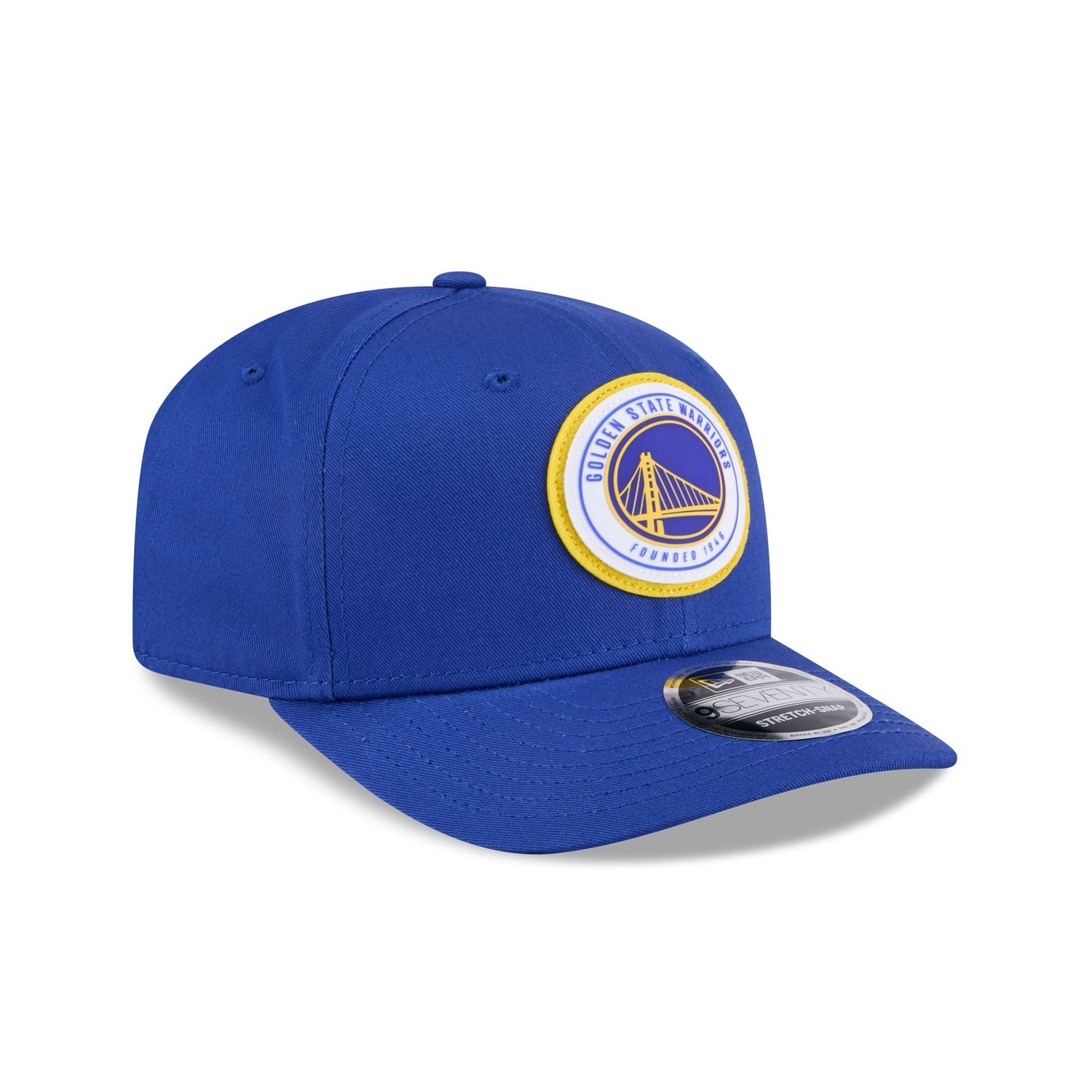 Golden State Warriors Circle Patch 9SEVENTY Stretch-Snap Hat