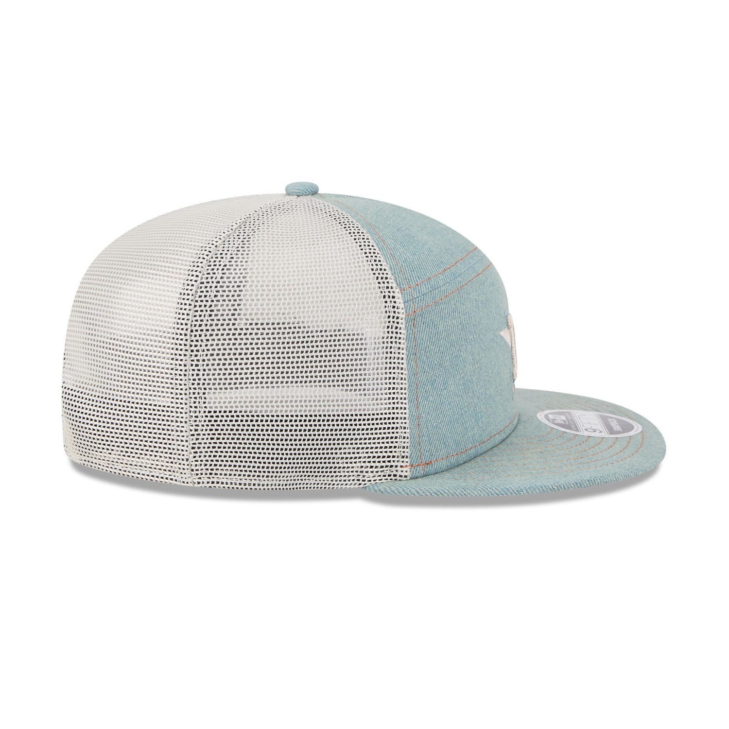 Houston Astros Denim Split Panel 9FIFTY Trucker Hat