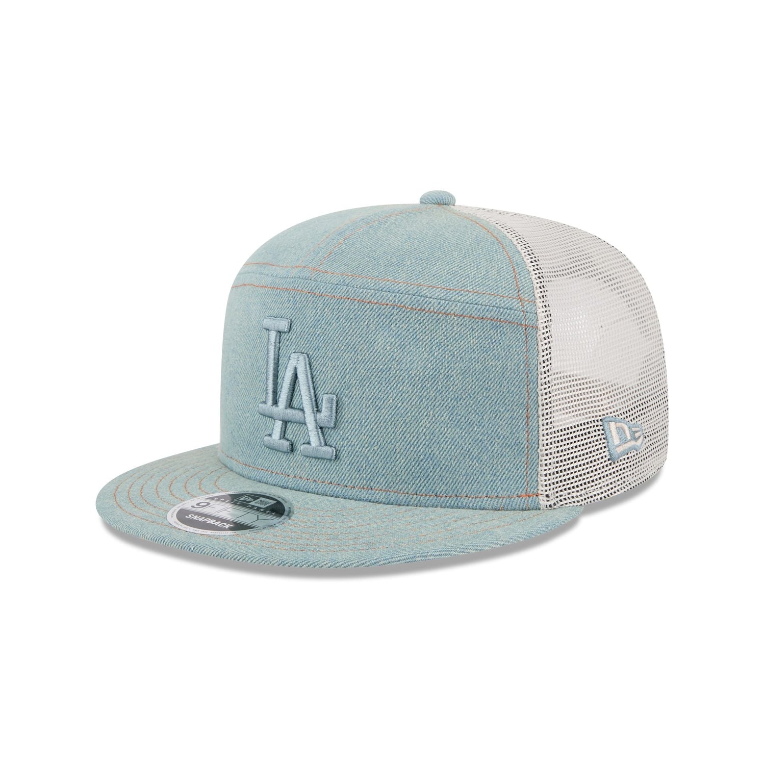 Los Angeles Dodgers Denim Split Panel 9FIFTY Trucker Hat