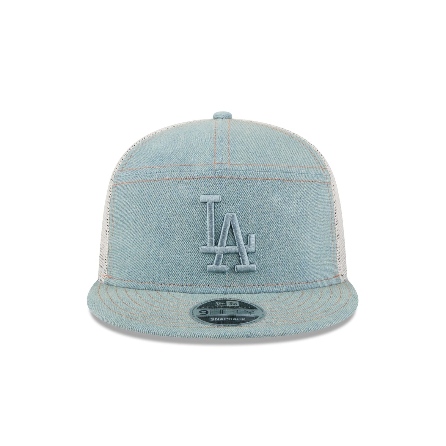 Los Angeles Dodgers Denim Split Panel 9FIFTY Trucker Hat