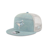 Toronto Blue Jays Denim Split Panel 9FIFTY Trucker Hat