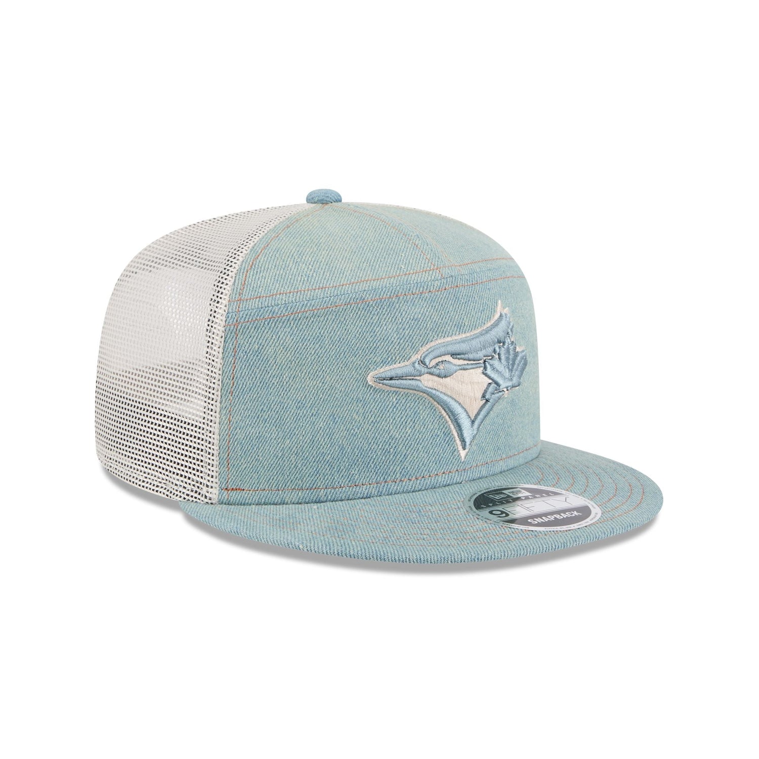 Toronto Blue Jays Denim Split Panel 9FIFTY Trucker Hat
