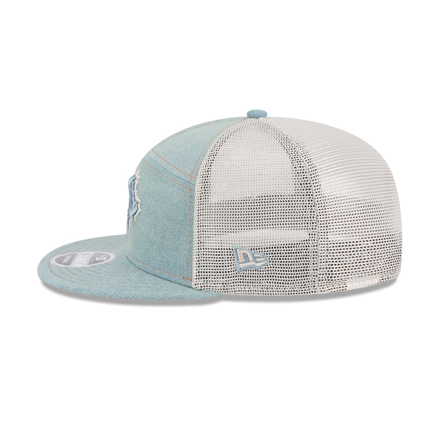 Toronto Blue Jays Denim Split Panel 9FIFTY Trucker Hat