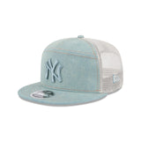 New York Yankees Denim Split Panel 9FIFTY Trucker Hat