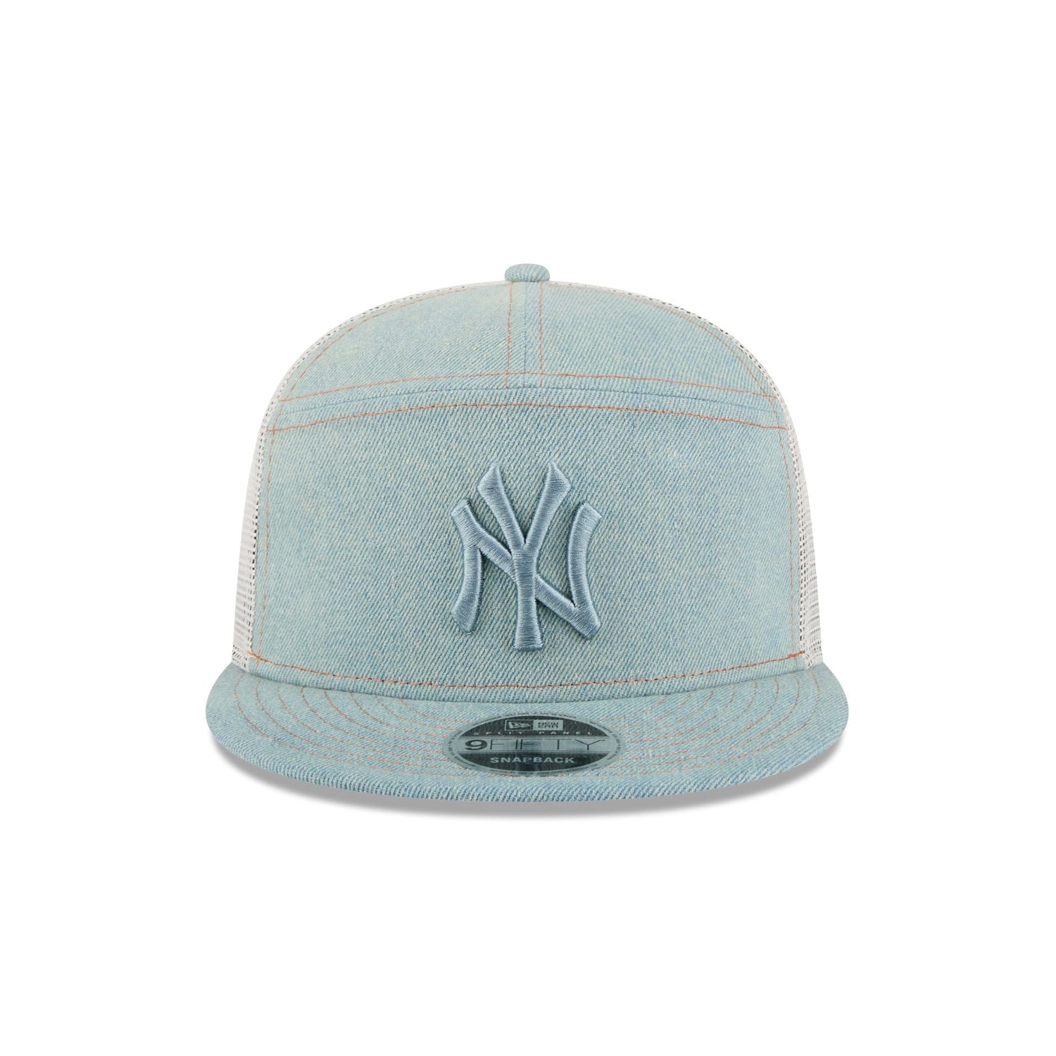 New York Yankees Denim Split Panel 9FIFTY Trucker Hat