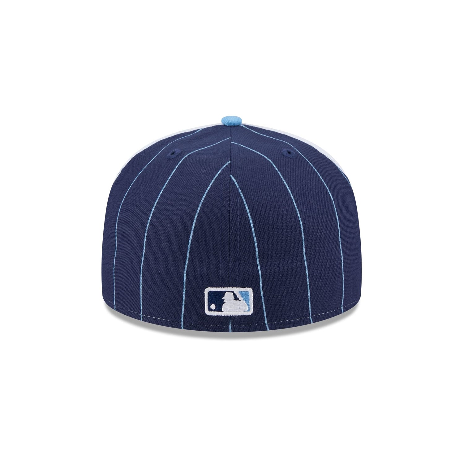 Tampa Bay Rays Pinstripe League Pin 59FIFTY Fitted Hat