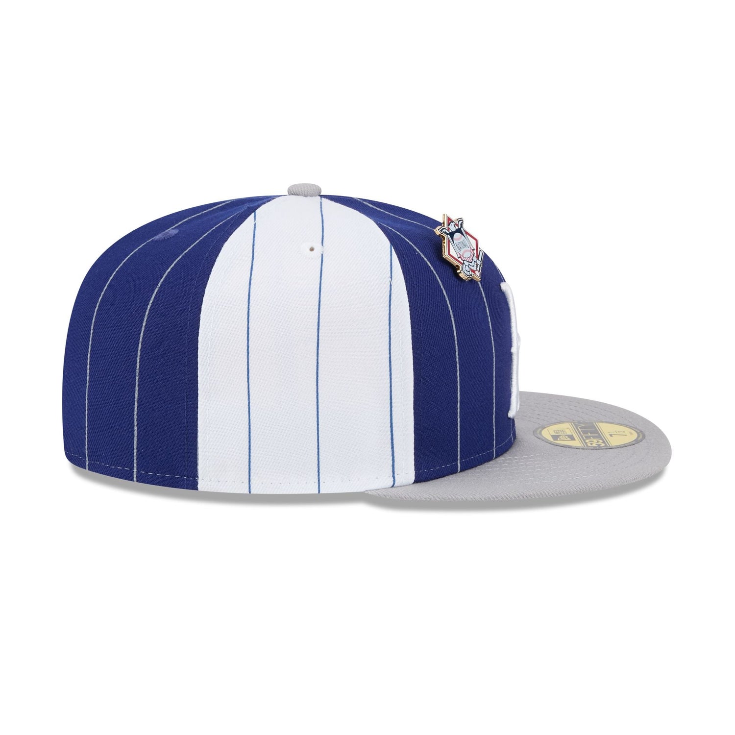 Brooklyn Dodgers Pinstripe League Pin 59FIFTY Fitted Hat
