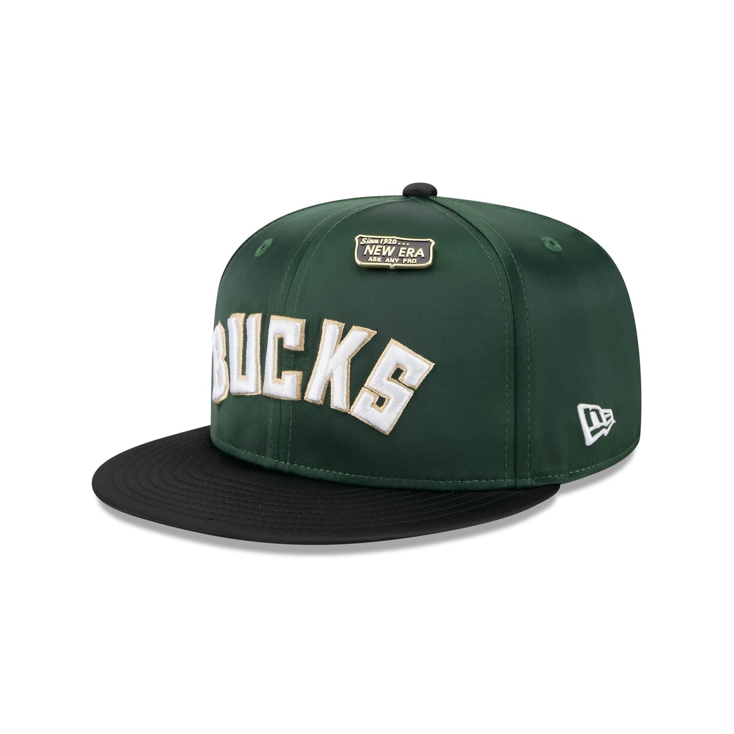 Milwaukee Bucks Spring Satin 59FIFTY Fitted Hat