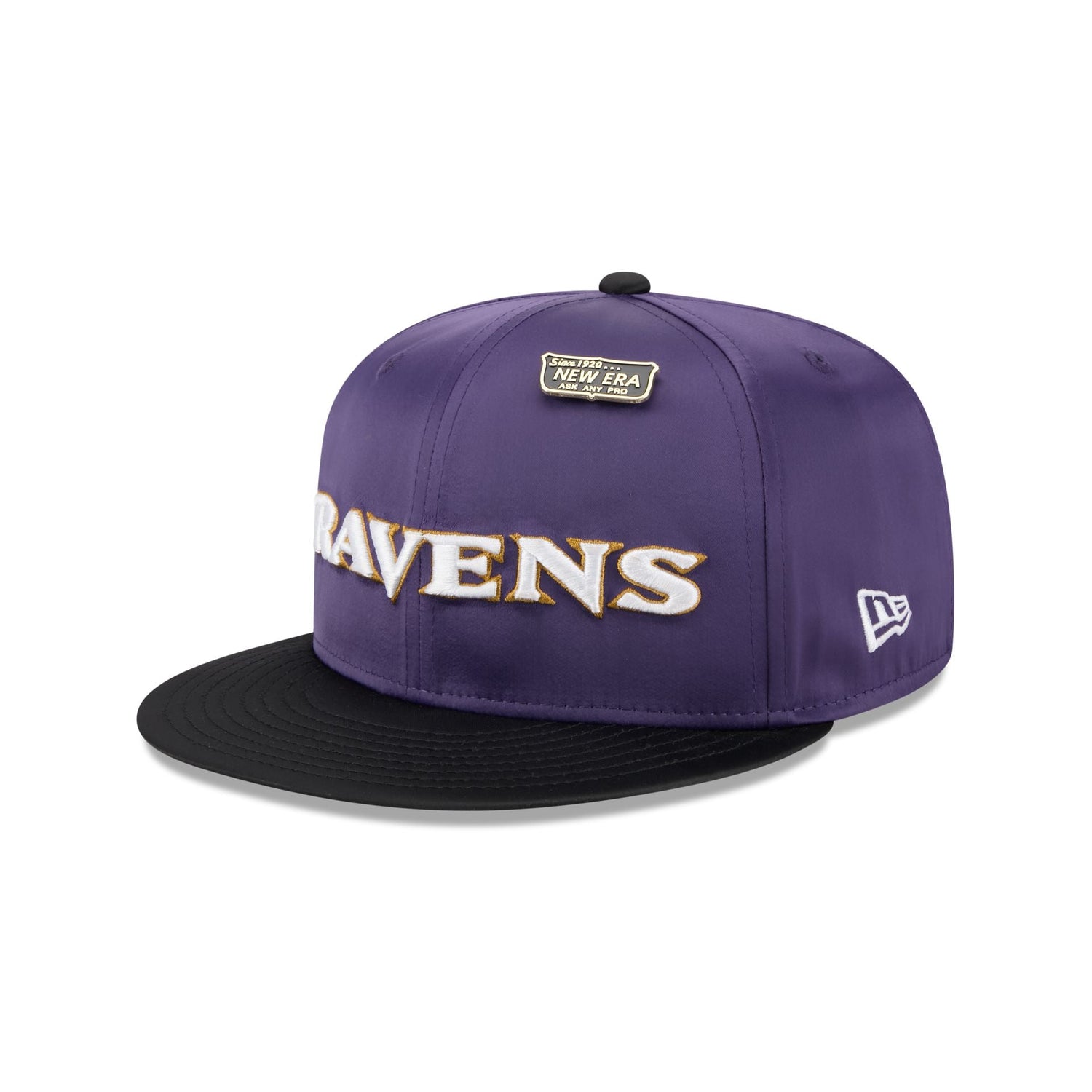 Baltimore Ravens Spring Satin 59FIFTY Fitted Hat