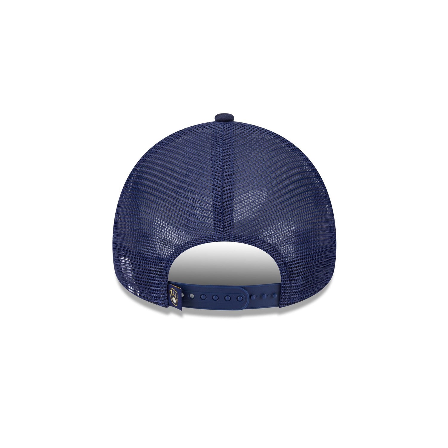 Milwaukee Brewers Distressed 9FORTY A-Frame Trucker Hat