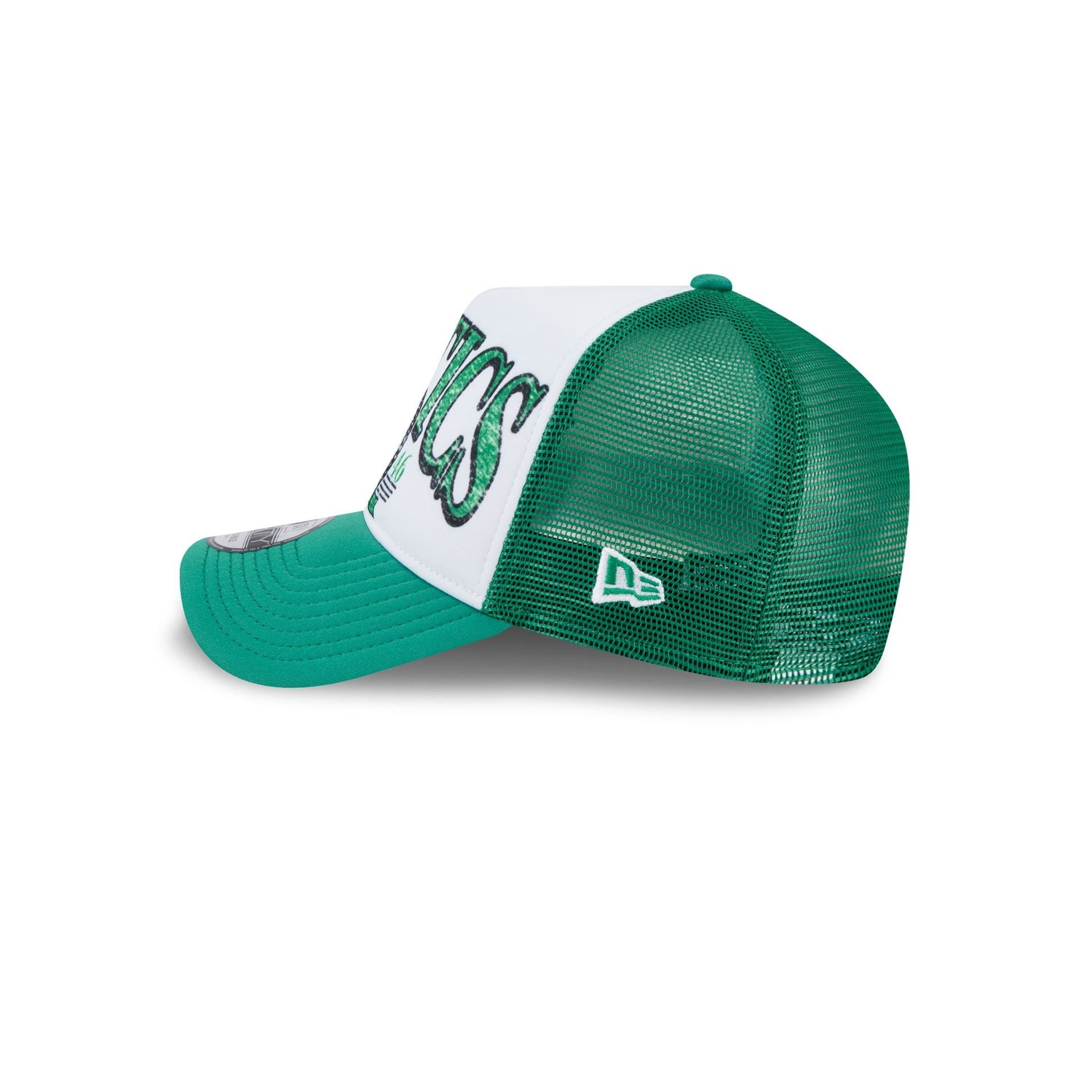 Boston Celtics Distressed 9FORTY A-Frame Trucker Hat
