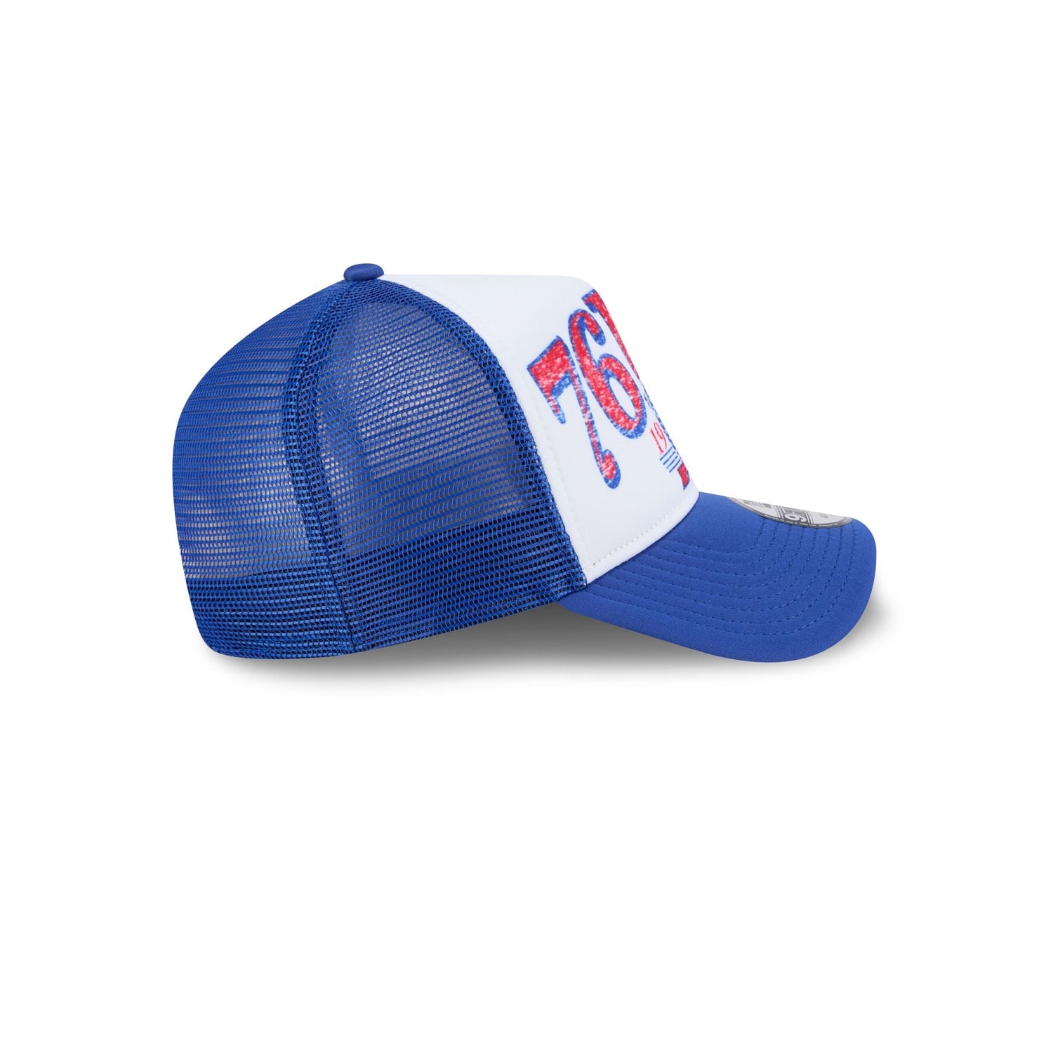 Philadelphia 76ers Distressed 9FORTY A-Frame Trucker Hat