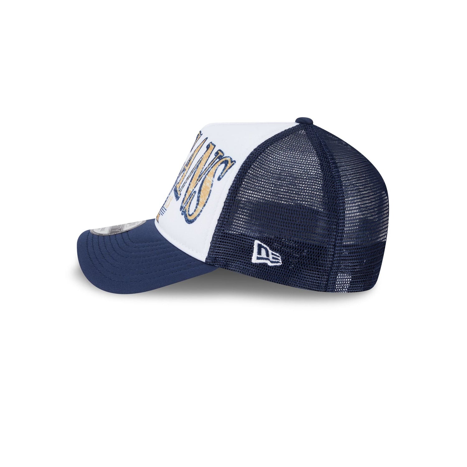 New Orleans Pelicans Distressed 9FORTY A-Frame Trucker Hat