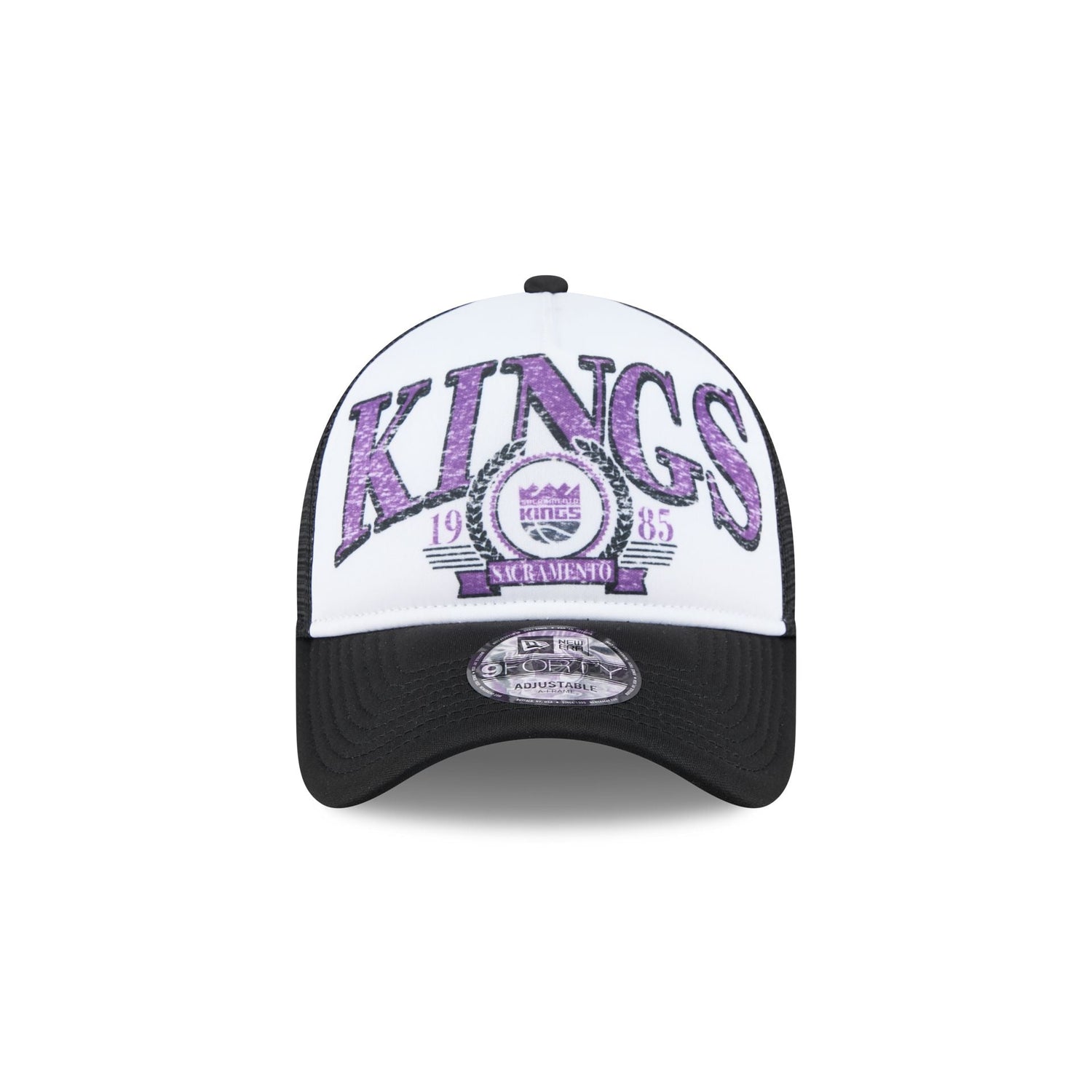 Sacramento Kings Distressed 9FORTY A-Frame Trucker Hat