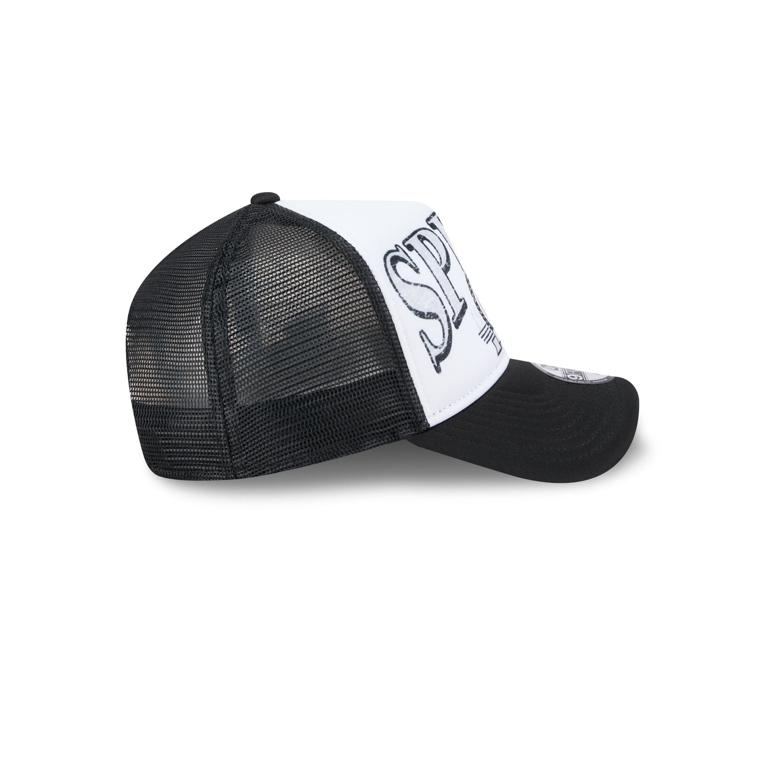 San Antonio Spurs Distressed 9FORTY A-Frame Trucker Hat