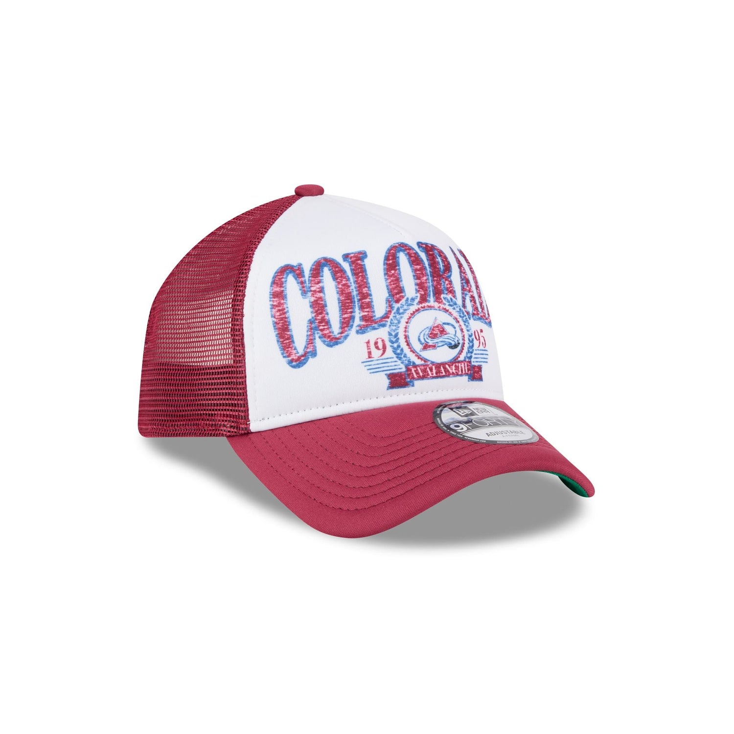 Colorado Avalanche Distressed 9FORTY A-Frame Trucker Hat