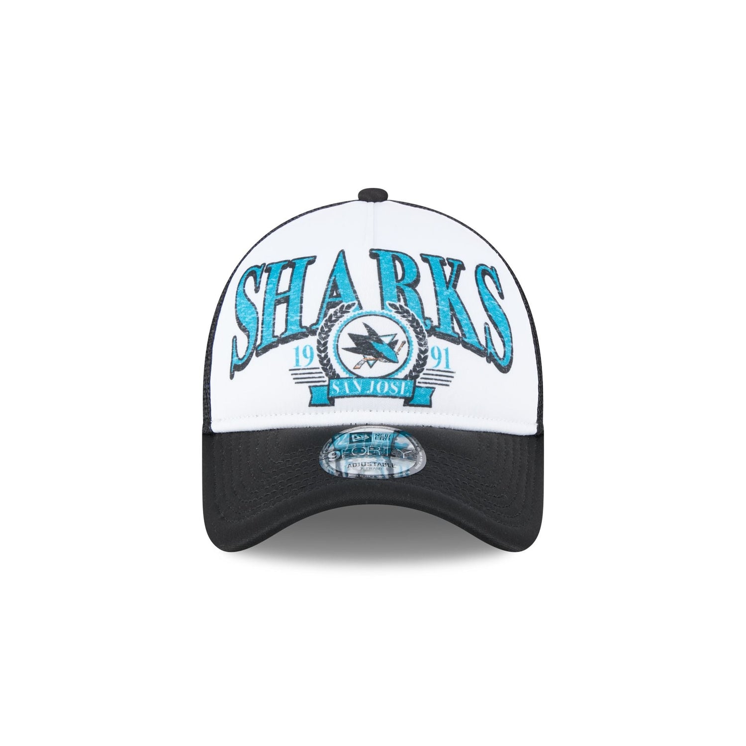 San Jose Sharks Distressed 9FORTY A-Frame Trucker Hat