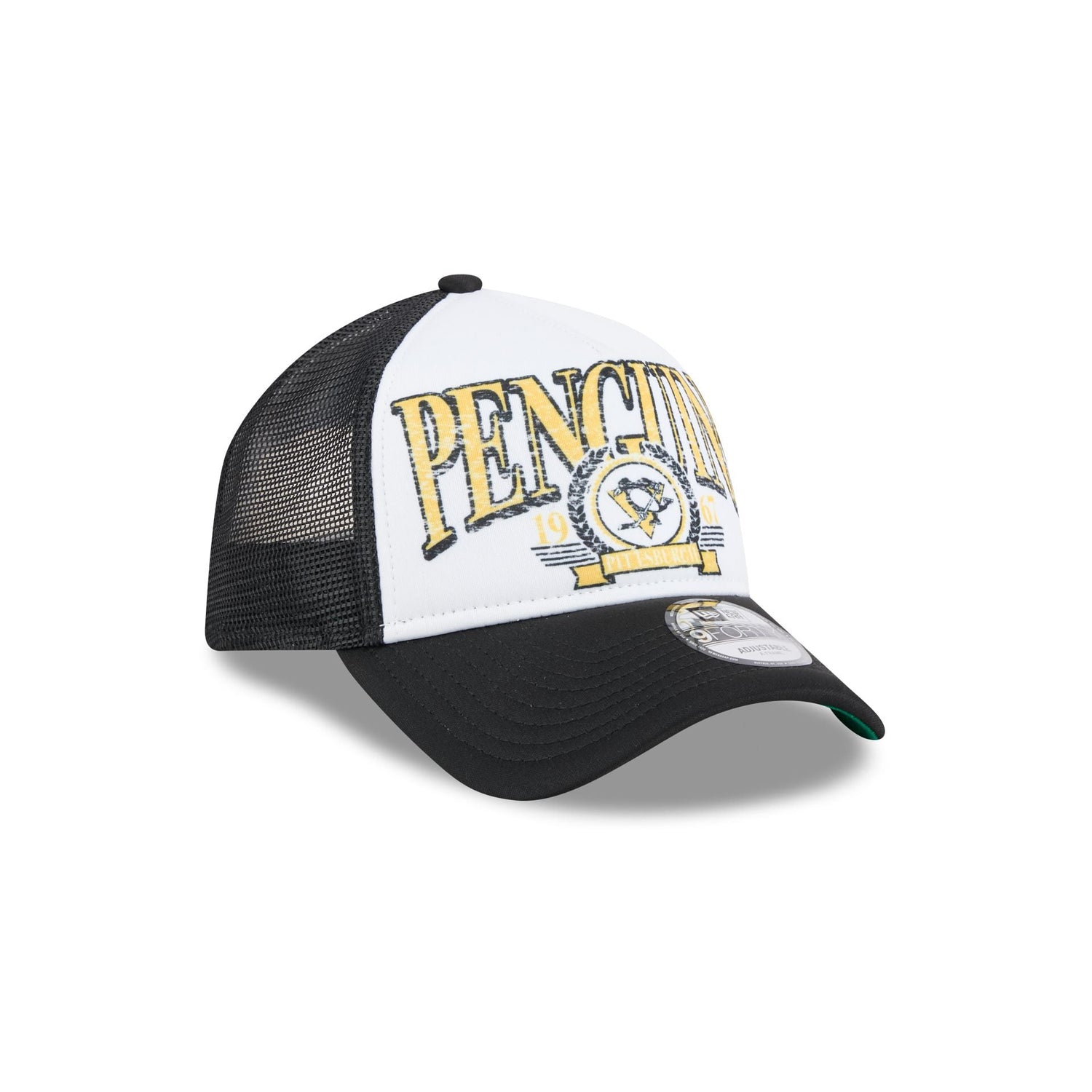 Pittsburgh Penguins Distressed 9FORTY A-Frame Trucker Hat