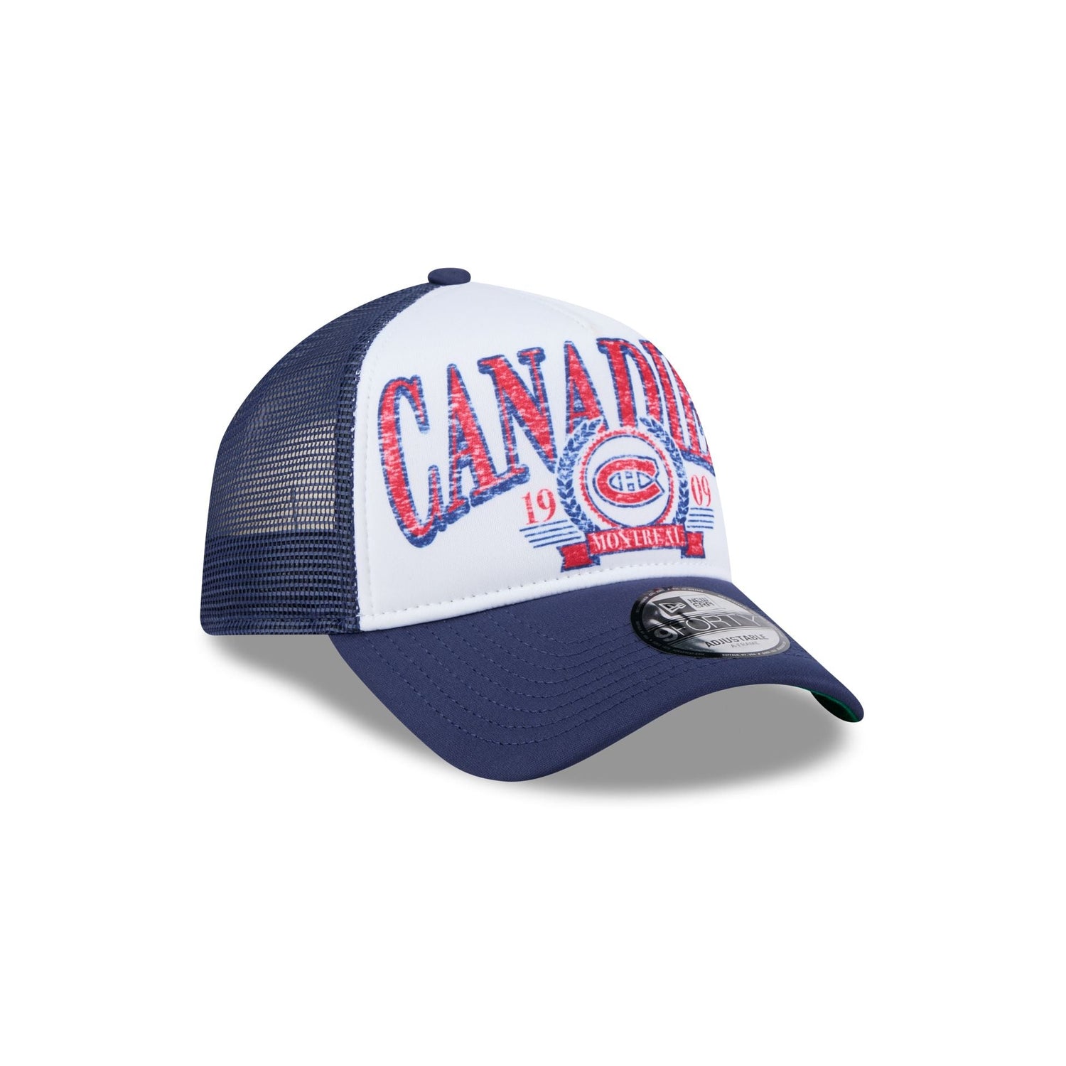 Montreal Canadiens Distressed 9FORTY A-Frame Trucker Hat
