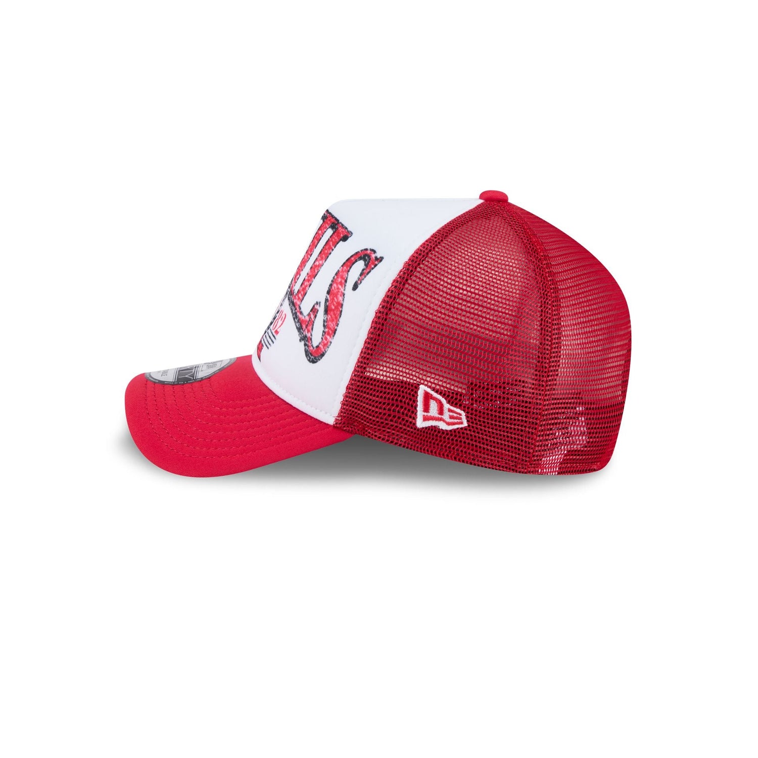 New Jersey Devils Distressed 9FORTY A-Frame Trucker Hat