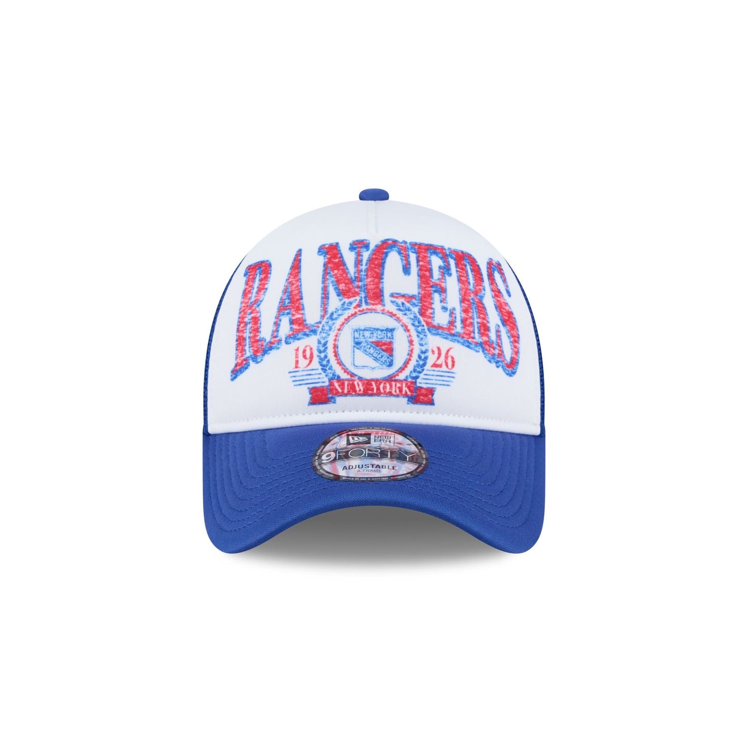 New York Rangers Distressed 9FORTY A-Frame Trucker Hat