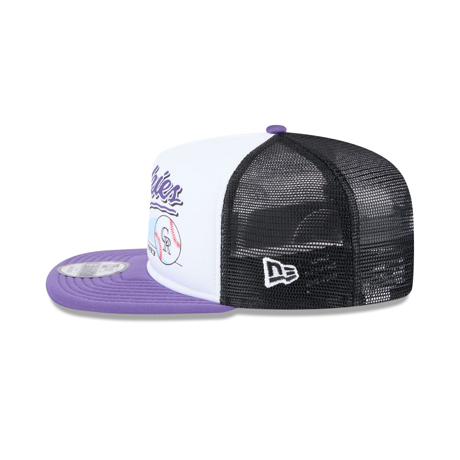 Colorado Rockies Retro Script 9FIFTY A-Frame Trucker Hat
