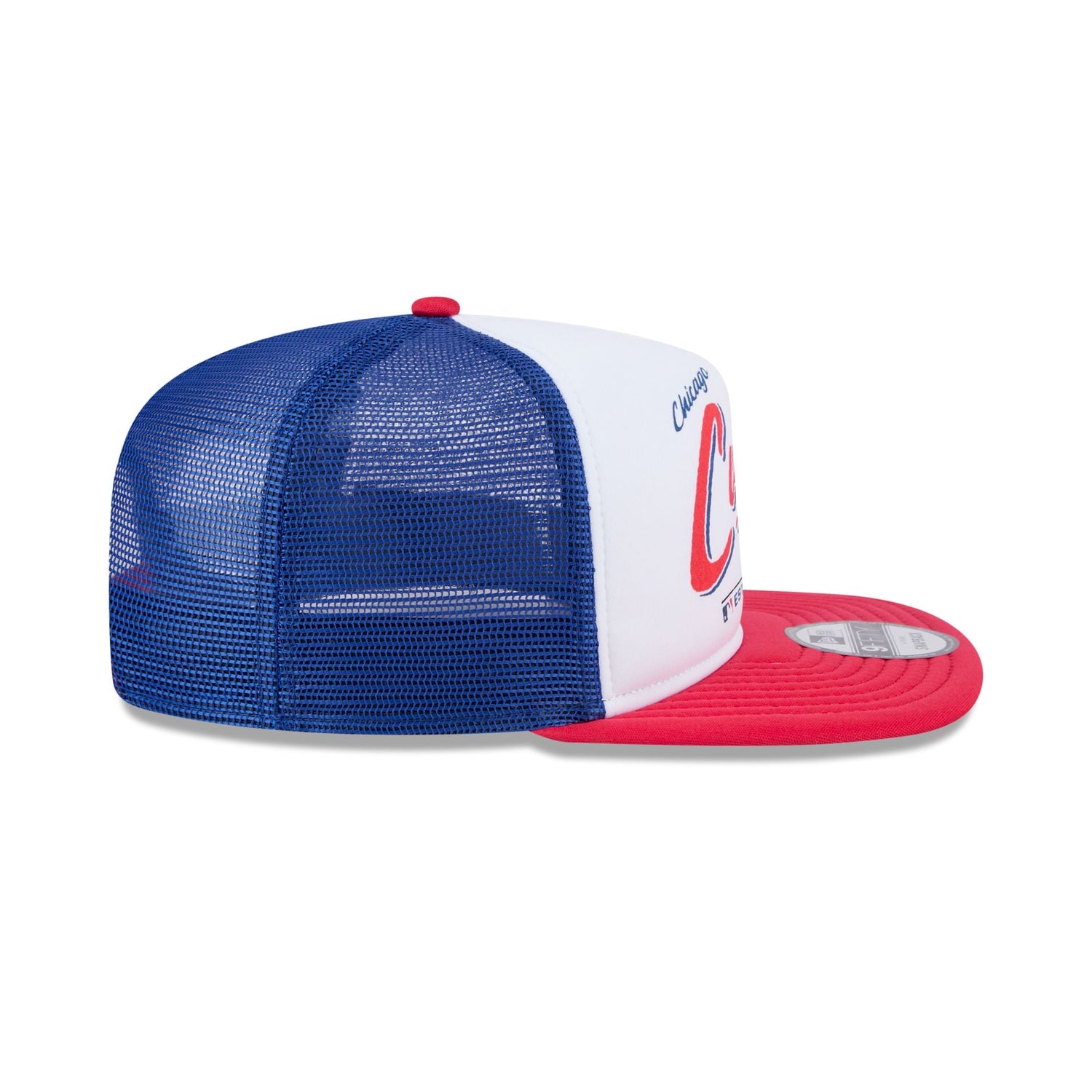 Chicago Cubs Retro Script 9FIFTY A-Frame Trucker Hat